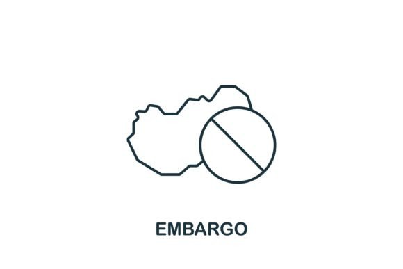 Embargo Icon: A Simple and Versatile Symbol for Economic Crisis Representation