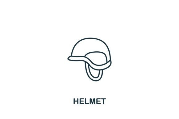 Helmet Icon: Versatile Symbol for Design