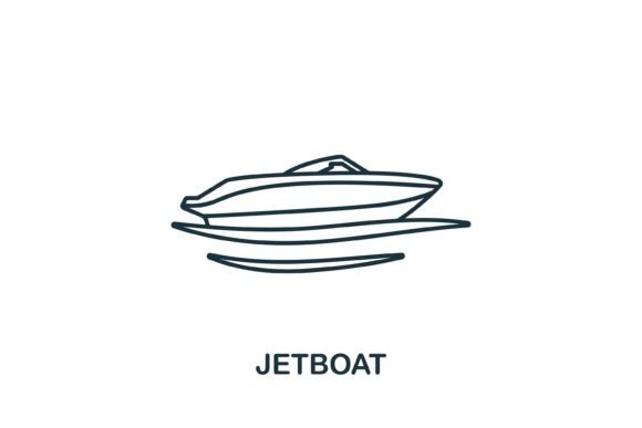 Jetboat Icon: A Versatile and Stylish Summer Symbol for Modern Design