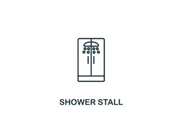 Shower Stall Icon: A Versatile Symbol for Modern Design Projects