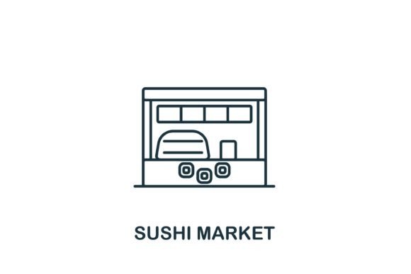 Sushi Market Icon: A Versatile Symbol for Modern Design